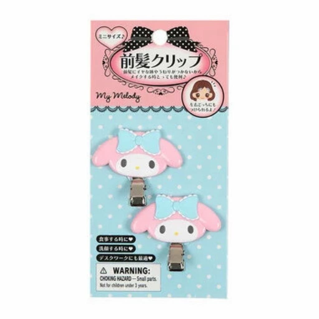 日本代購🐝開立發票❤️《現貨》三麗鷗新款迷你款經典款kitty 美樂蒂 小羊 大耳狗頭裝飾髮夾（兩入裝） 縮圖 4