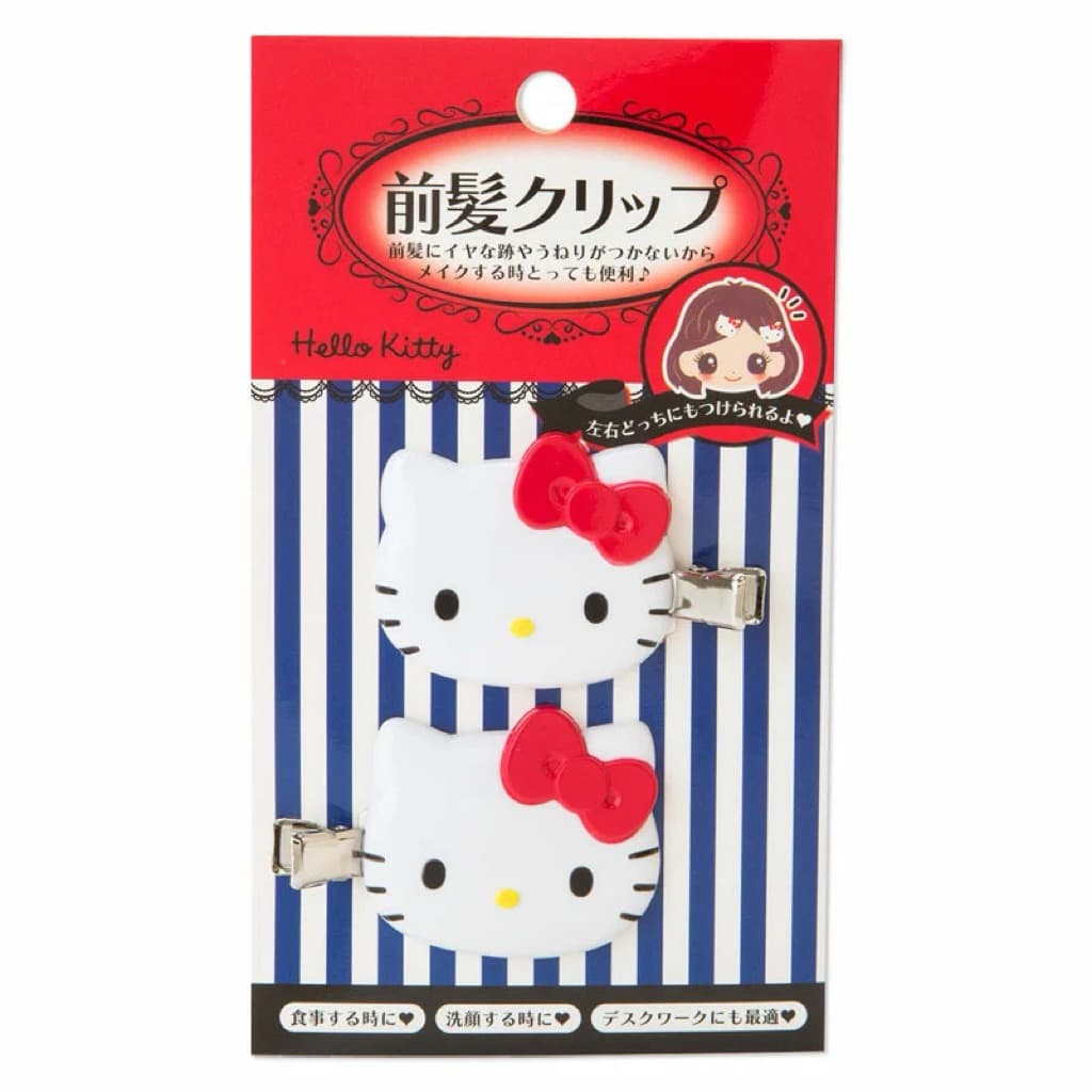 日本代購🐝開立發票❤️《現貨》三麗鷗新款迷你款經典款kitty 美樂蒂 小羊 大耳狗頭裝飾髮夾（兩入裝） 縮圖 6