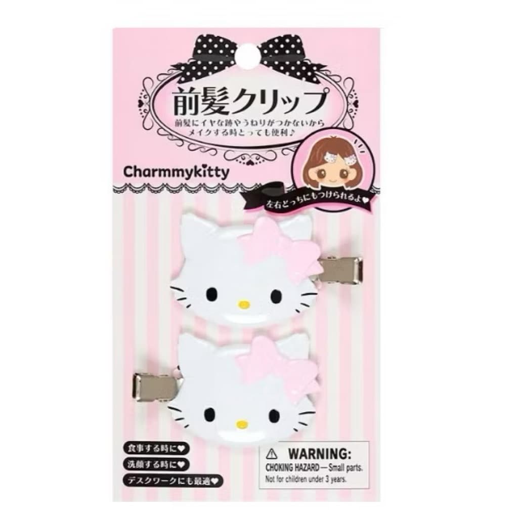日本代購🐝開立發票❤️《現貨》三麗鷗新款迷你款經典款kitty 美樂蒂 小羊 大耳狗頭裝飾髮夾（兩入裝） 縮圖 7