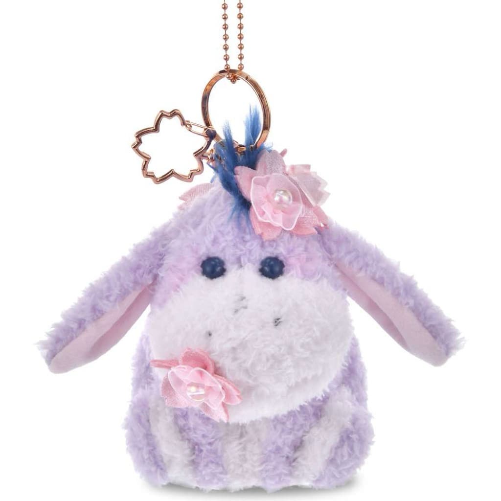 日本代購🐝附發票❤️ 《現貨在台》🌸2026東京迪士尼櫻花系列伊唷（Eeyore）櫻花造型 絨毛鑰匙圈商品圖片