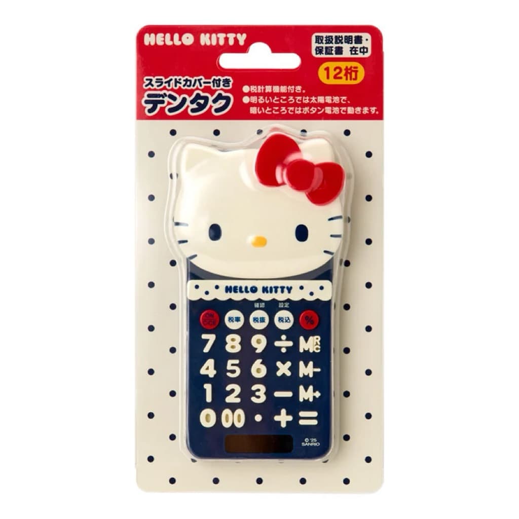 日本代購🐝開立發票❤️ 《現貨在台》日本三麗鷗Kitty 美樂蒂滑蓋造型電池太陽能攜帶式計算器 縮圖 4