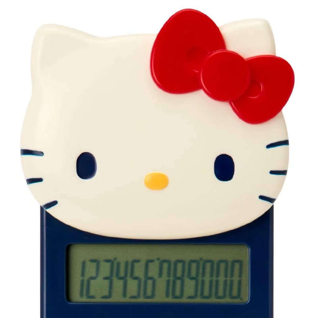 日本代購🐝開立發票❤️ 《現貨在台》日本三麗鷗Kitty 美樂蒂滑蓋造型電池太陽能攜帶式計算器 縮圖 5