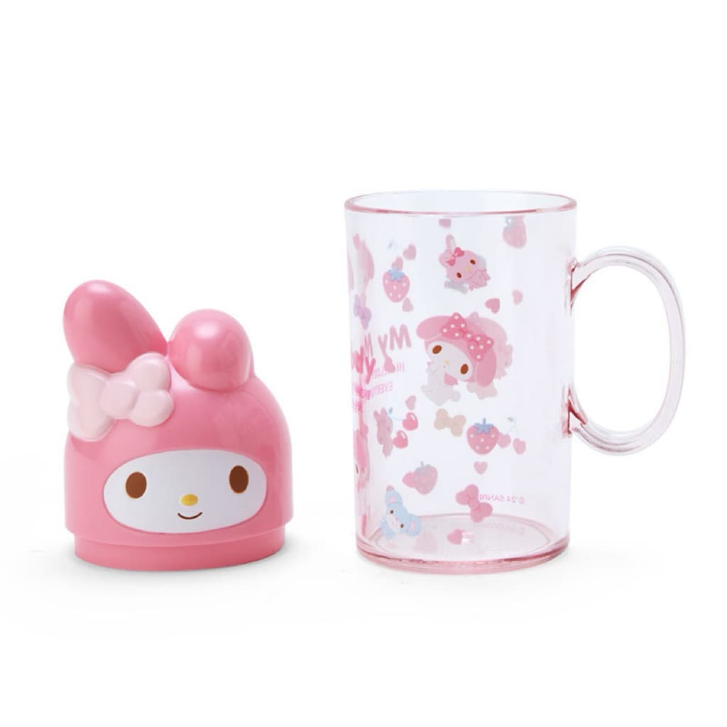 日本代購🐝附發票❤️ 《在台現貨》日本三麗鷗 Kitty 美樂蒂旅行牙刷組/漱口杯組隨身牙刷/便攜刷牙組/外出洗漱組 縮圖 3