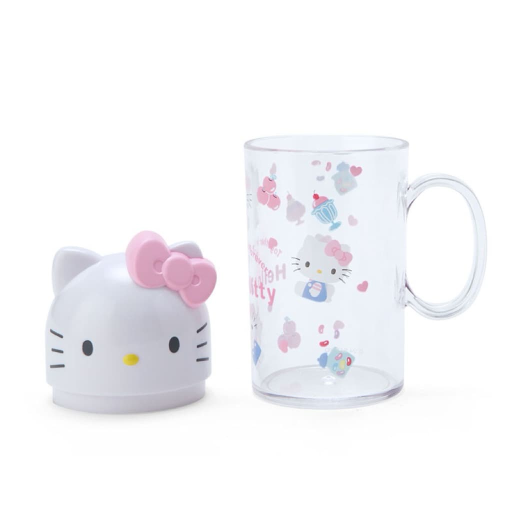 日本代購🐝附發票❤️ 《在台現貨》日本三麗鷗 Kitty 美樂蒂旅行牙刷組/漱口杯組隨身牙刷/便攜刷牙組/外出洗漱組 縮圖 8