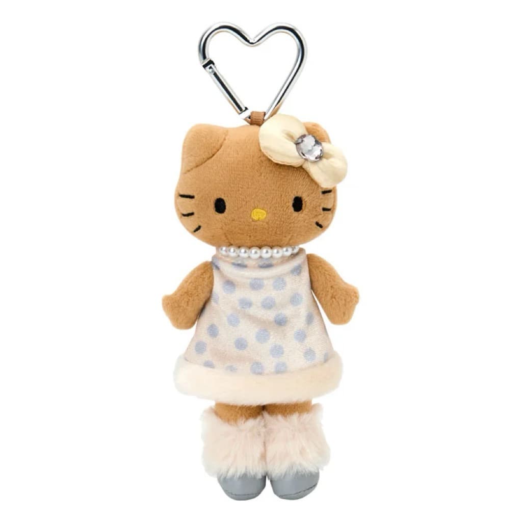 日本代購🐝開立發票❤️《在台現貨有挑臉》新款NIC長腿冬日kitty雪季絨毛洋裝款黑皮包包吊飾 縮圖 2