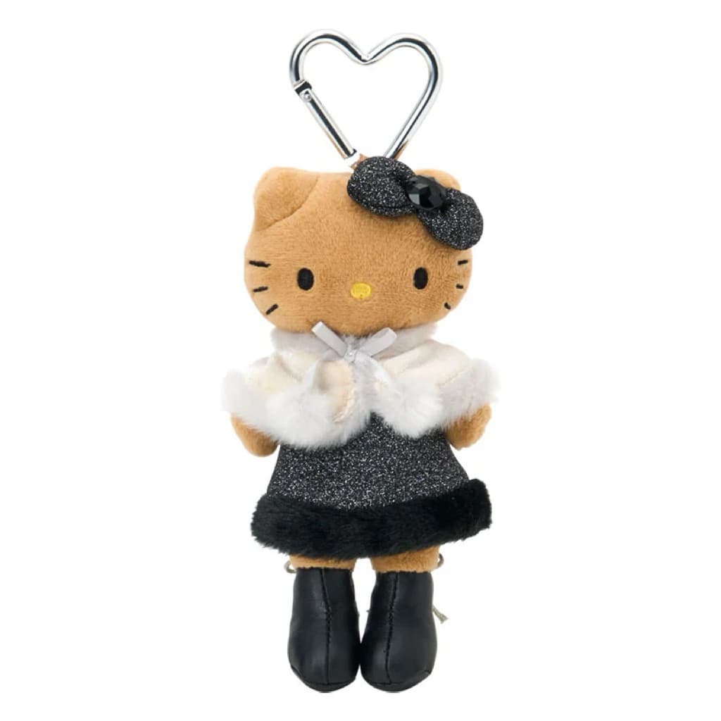 日本代購🐝開立發票❤️《在台現貨有挑臉》新款NIC長腿冬日kitty雪季絨毛洋裝款黑皮包包吊飾 縮圖 3