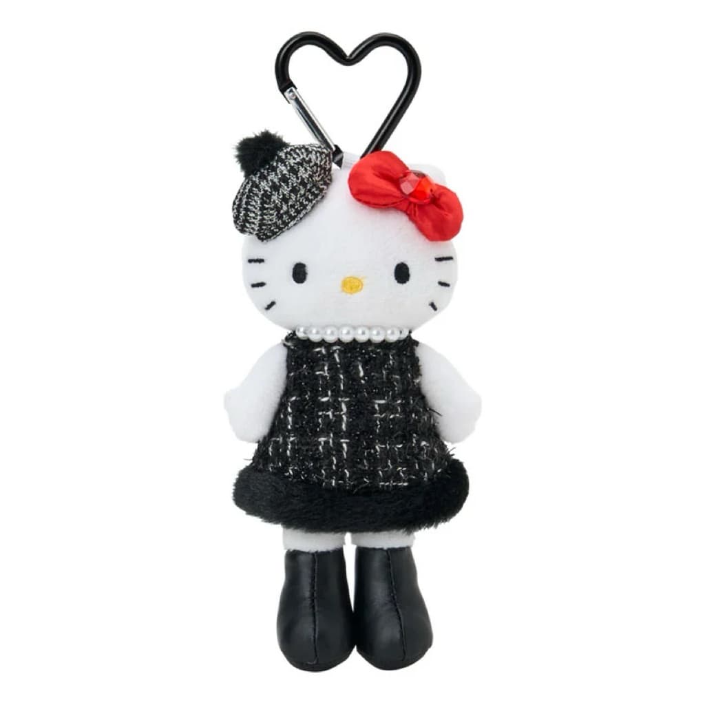 日本代購🐝開立發票❤️《在台現貨有挑臉》新款NIC長腿冬日kitty雪季絨毛洋裝款黑皮包包吊飾 縮圖 4