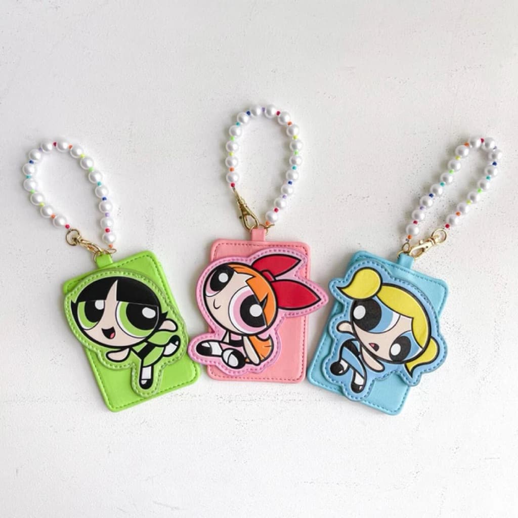 日本代購🐝開立發票❤️飛天小女警【Powerpuff Girls × Flapper】珍珠鏈造型通行套卡套商品圖片