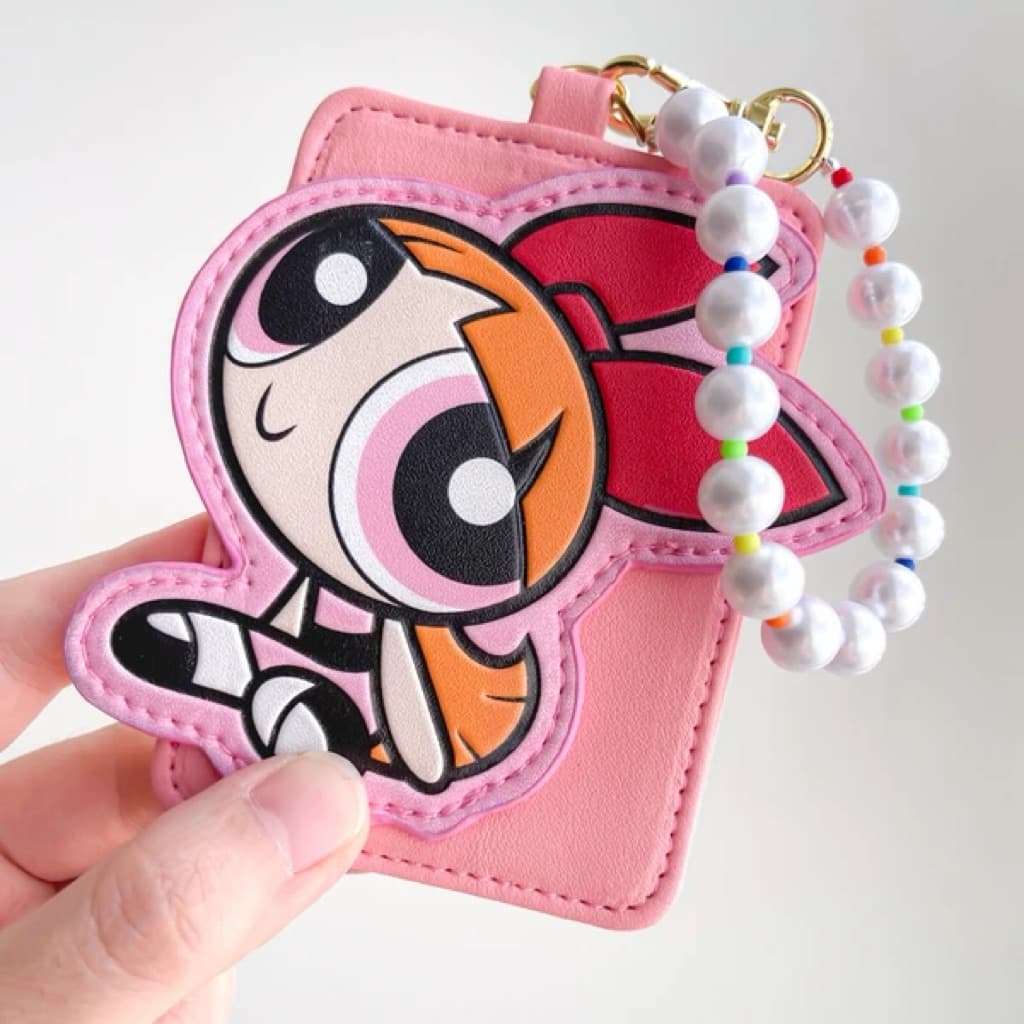 日本代購🐝開立發票❤️飛天小女警【Powerpuff Girls × Flapper】珍珠鏈造型通行套卡套 縮圖 2