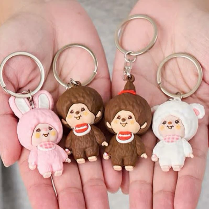 日本代購🐝附發票❤️《在台現貨》日本monchhichi夢奇奇與他的好朋友造型鑰匙圈商品圖片