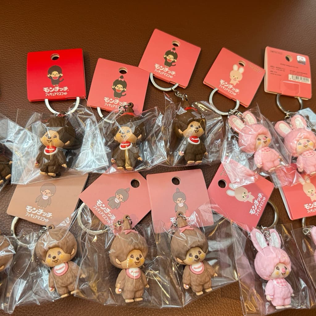 日本代購🐝附發票❤️《在台現貨》日本monchhichi夢奇奇與他的好朋友造型鑰匙圈 縮圖 8