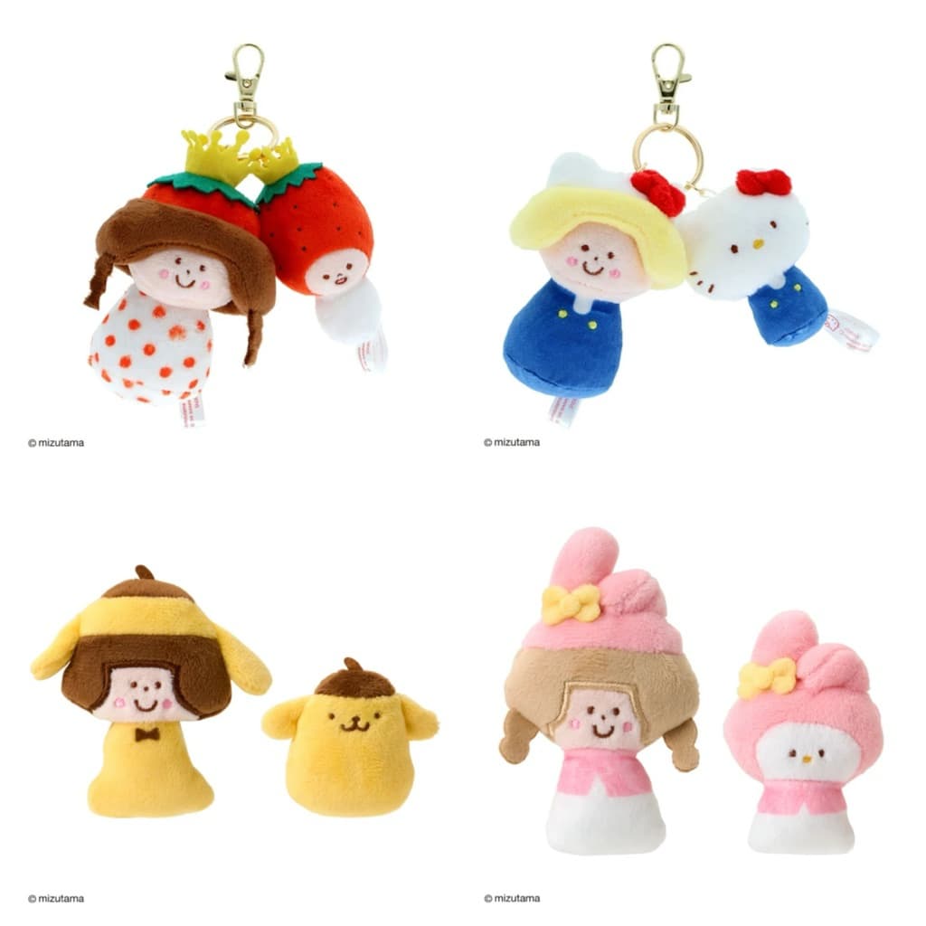 日本代購🐝附發票❤️ 《在台現貨》3月新品日本三麗鷗mizutama聯名雙玩偶鑰匙圈商品圖片
