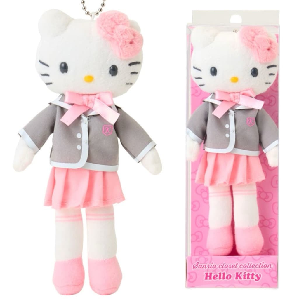 日本代購🐝開立發票❤️ 《出清現貨當日出》長腿 Kitty 學院風造型包掛吊飾｜ 限量可動版商品圖片
