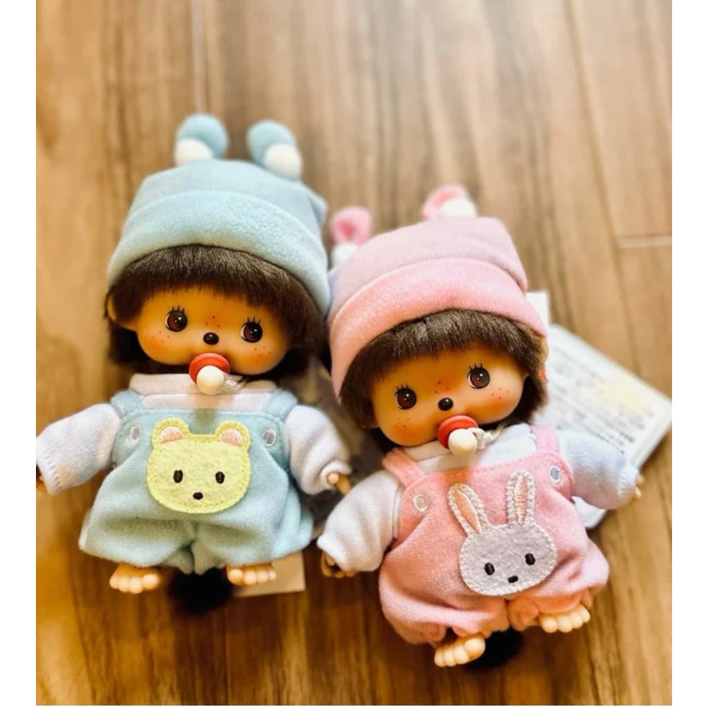 日本代購🐝附發票❤️ 《現貨當日出》 【夢奇奇Monchhichi 】貝比奇復刻版動物刺繡洋裝款 縮圖 2
