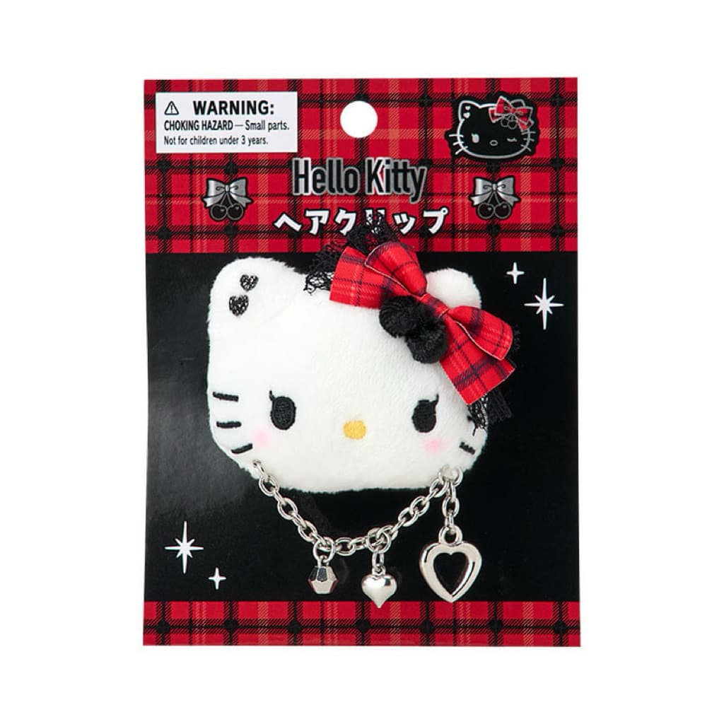 日本代購🐝開立發票❤️現貨出清｜Sweet Rock ‘n’ Check系列｜甜酷風蝴蝶結鍊條髮夾吊飾 縮圖 2