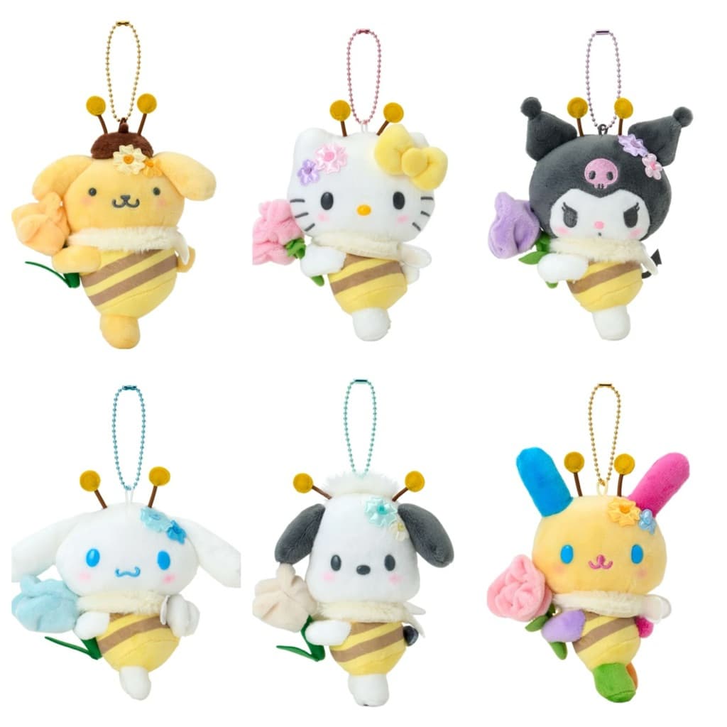 日本代購🐝附發票❤️ 《現貨出清》日本三麗鷗【春日蜜蜂花朵🐝】kitty布丁狗帕恰狗大耳狗花小兔酷洛米 🌼商品圖片