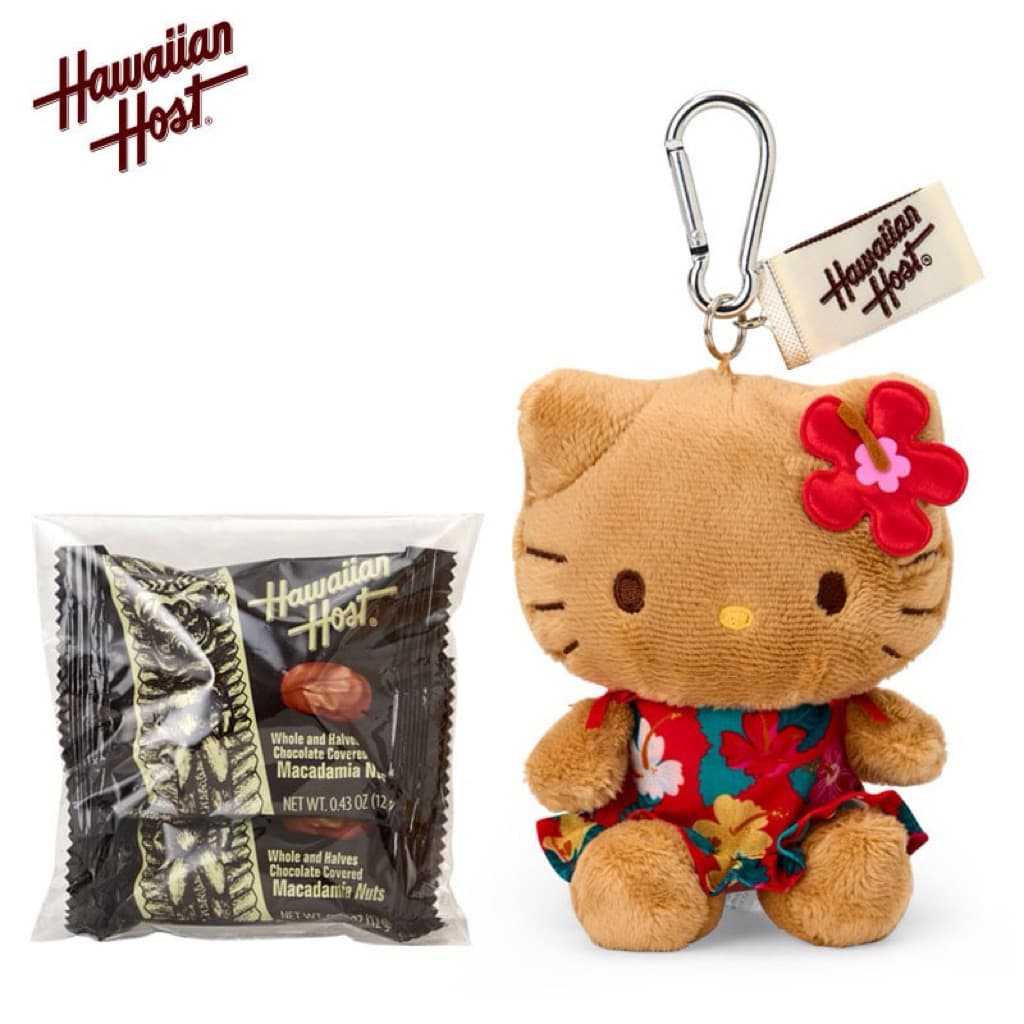 日本代購🐝開立發票❤️ 《現貨當天發》Hawaiian Host聯名| 夏威夷日曬Kitty（附夏威夷巧克力豆）包包吊飾 縮圖 3