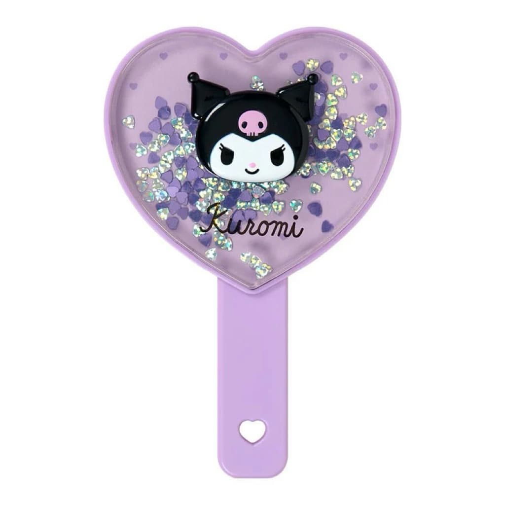 日本代購🐝附發票❤️ 《現貨當日出》日本三麗鷗kitty美樂蒂大耳狗愛心亮片隨身鏡手拿鏡（Hand Mirror） 縮圖 6