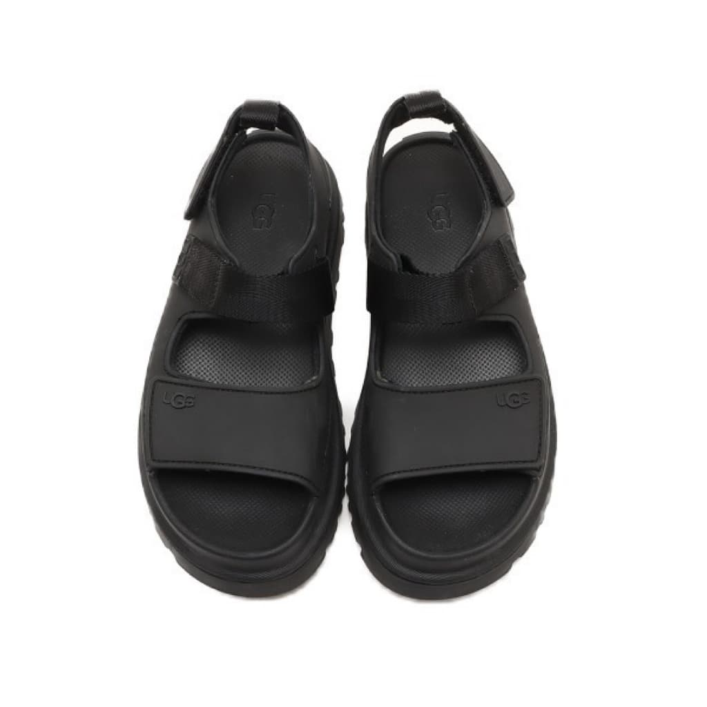 日本代購🐝附發票❤️ 日本人氣🔥UGG GoldenGlow 厚底涼鞋｜超輕量魔鬼氈涼鞋 防水EVA增高涼鞋 黑色 米色 縮圖 4