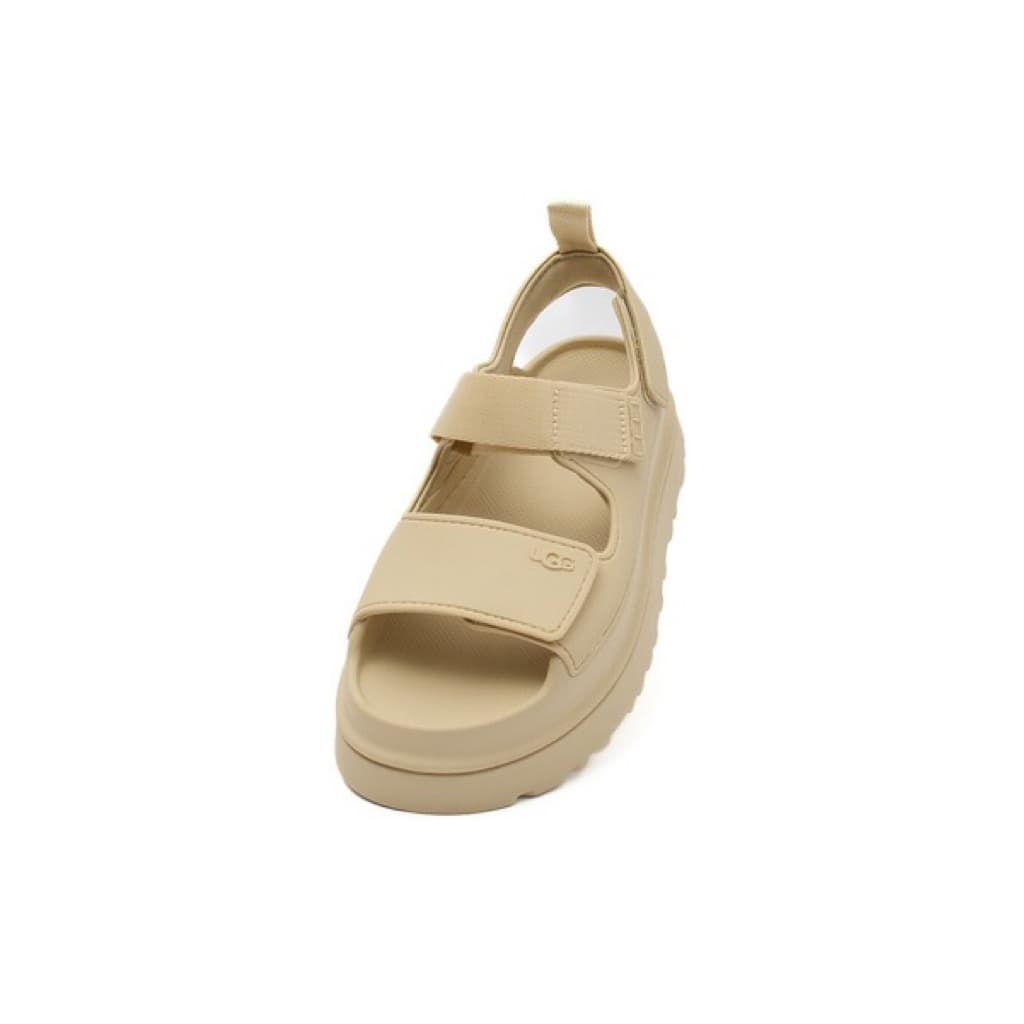 日本代購🐝附發票❤️ 日本人氣🔥UGG GoldenGlow 厚底涼鞋｜超輕量魔鬼氈涼鞋 防水EVA增高涼鞋 黑色 米色 縮圖 7