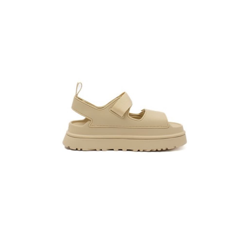 日本代購🐝附發票❤️ 日本人氣🔥UGG GoldenGlow 厚底涼鞋｜超輕量魔鬼氈涼鞋 防水EVA增高涼鞋 黑色 米色 縮圖 8